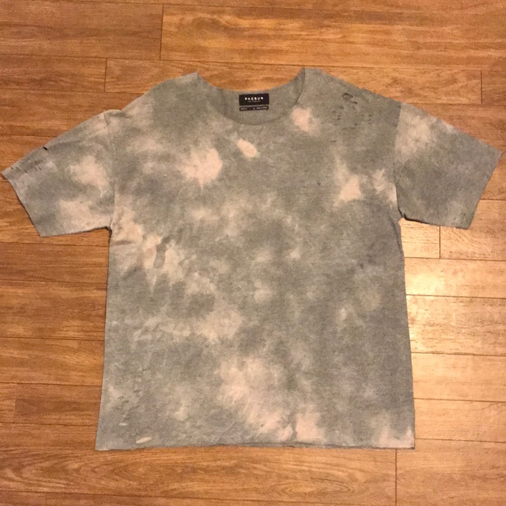 Pacsun Ripped Tie-Dye T-Shirt